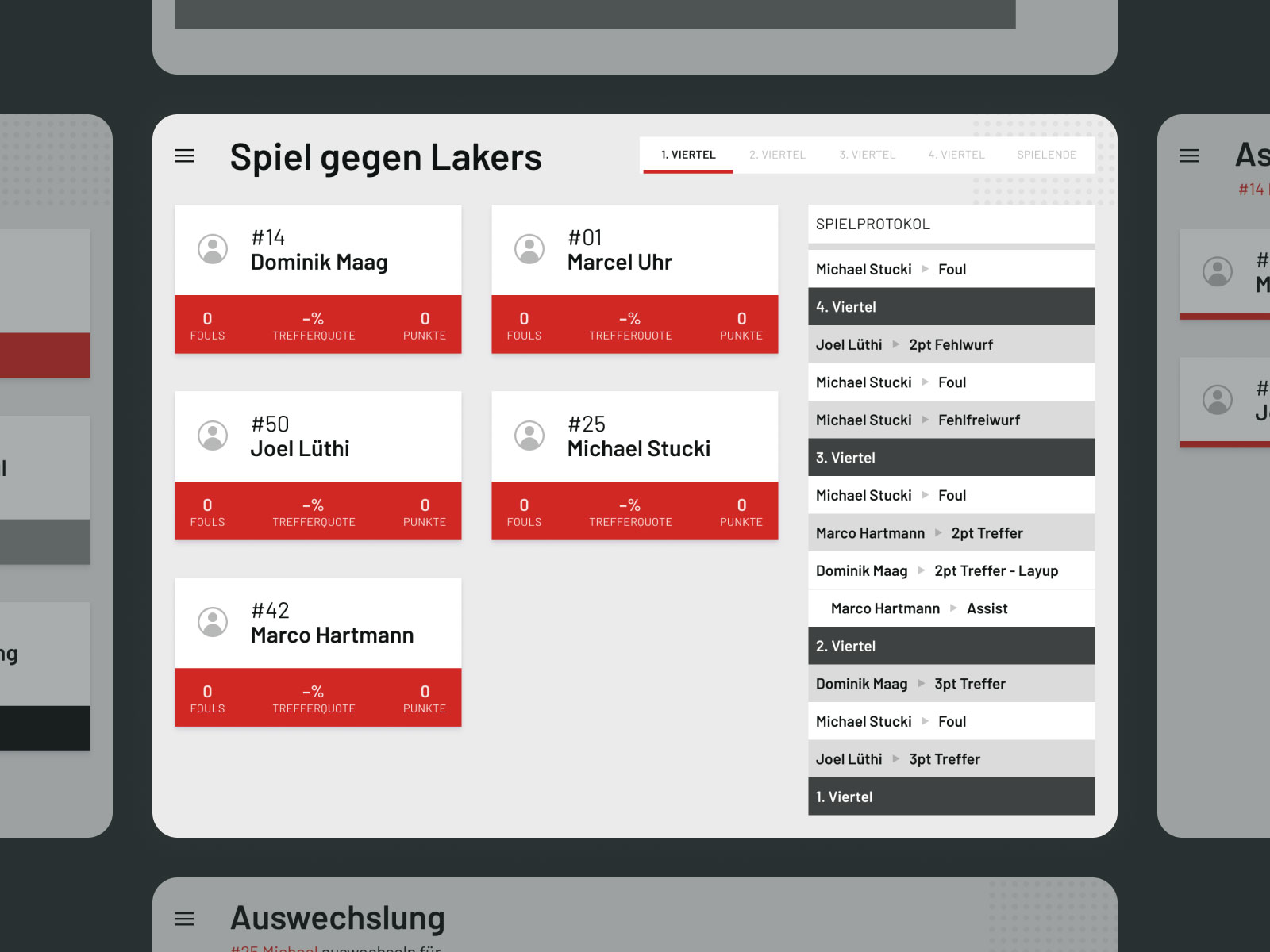 UX Konzept, dass bei Basketballspielen angewendet werden kann